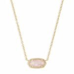 Collar con colgante Elisa de Kendra Scott para mujer, bisutería, chapado en oro de 14k
