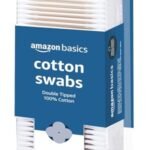 Bastoncillos de algodón Amazon Basics para higiene personal y cuidado del bebé, 500 unidades, 1 paquete