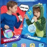 Máquina de karaoke para niños, las 2026 mejores ideas de regalos de cumpleaños y juguetes para niños de 4, 5, 6, 7, 8, 9, 10 y más de 12 años; mini reproductor MP3 portátil con 2 micrófonos inalámbricos para fiestas