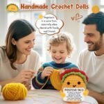 Positive Crochet Taco Birthday Gifts for Women Men Valentines Decor Basket Gift Son Mom Dad Daughter Sister Friend Coworkers Self Care Gifts Emotional Inspirational Support Christmas Stocking Stuffers - Image 4
