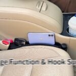 Juego de 2 rellenos para huecos entre asientos de coche, rellenos multifuncionales de espuma blanda para los laterales de los asientos con organizador y gancho, tapón para huecos 3 en 1 de ajuste universal para turismos, SUV y camionetas, que rellenan el hueco entre el asiento y la consola