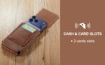 Phone Holster with Belt Clip for iPhone 17/16/15/14/13/12 Pro Max &amp; Plus, Galaxy S25/S24/S23/S22 Ultra &amp; Plus, Premium Leather Pouch with Card Holder, Magnetic Closure, Rugged Outdoor Case - L Brown - Image 6
