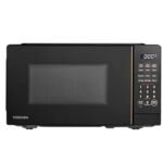 Hornos microondas de sobremesa TOSHIBA EM131A5C-BS, 1,2 pies cúbicos, plato giratorio extraíble de 12,4", sensor inteligente de humedad, 12 menús automáticos, función de silencio, modo ECO, interior fácil de limpiar, color negro, 1000 W