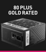 MSI MAG A1250GL PCIE5, Fully Modular Compact Gaming 1250W Power Supply, 80+ Gold, ATX 3.1 &amp; PCIe 5.1 Ready, Native Dual-Color 12V-2x6 Cable, 10 Year Warranty - Image 4