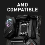 MSI MAG A1250GL PCIE5, fuente de alimentación compacta para gaming de 1250 W totalmente modular, 80+ Gold, compatible con ATX 3.1 y PCIe 5.1, cable 12V-2x6 bicolor nativo, 10 años de garantía