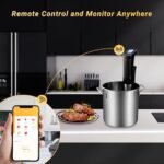 INKBIRD WIFI Sous Vide Cooker ISV-100W, 1000 Watts Sous Vide Machine Immersion Circulator with 14 Preset Recipes on APP &amp; Calibration Function, Thermal Immersion, Fast-Heating with Timer - Image 4