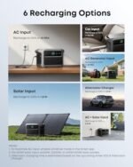 Estación de energía portátil Anker SOLIX C1000 Gen 2 con panel solar bifacial de 200 W, generador solar de 2.000 W (3.000 W de potencia máxima), carga completa en 49 minutos, batería LiFePO4 de 1.024 Wh - Imagen 7