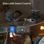 LEVOIT Humidifiers for Bedroom Large Room Home, (6L) Cool Mist Top Fill Essential Oil Diffuser for Baby &amp; Plants, Smart App &amp; Voice Control, Rapid Humidification &amp; Auto Mode - Quiet Sleep Mode, Gray - Image 2