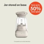 bella 10 Speed Countertop Blender, Juicer &amp; Smoothie Maker, Fits-anywhere™ Kitchenware, Slim Flip &amp; Store Design, Dishwasher Safe 48oz Capacity Pitcher &amp; Lid, Stainless Steel Blade, 450 Watt, Oatmilk - Image 2