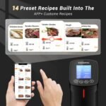 INKBIRD WIFI Sous Vide Cooker ISV-100W, 1000 Watts Sous Vide Machine Immersion Circulator with 14 Preset Recipes on APP &amp; Calibration Function, Thermal Immersion, Fast-Heating with Timer - Image 6