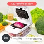 Fullstar The Original Pro Chopper - Vegetable Chopper and Spiralizer, Food Chopper with Container, Fruit Slicer, Kitchen Gadgets & Gifts, Home Essentials (4 in 1, White) - Image 5