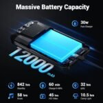 Smartphone resistente FOSSIBOT F106Pro desbloqueado, teléfono resistente de 12 000 mAh, 15 GB + 256 GB, Android 14, pantalla de 6,58", cámara con visión nocturna de 48 + 16 + 20 MP, altavoz potente de 110 dB, luz de acampada de 512 lm, 4G, doble SIM/NFC - Imagen 2