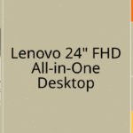 Ordenador de sobremesa todo en uno Lenovo AIO de 24" con resolución FHD, Office 365 para web de por vida, procesador Intel de 4 núcleos, 8 GB de RAM DDR4, SSD PCIe de 512 GB, Wi-Fi 6, Bluetooth 5.2, HDMI, color negro ónix, teclado, Windows 11 Home